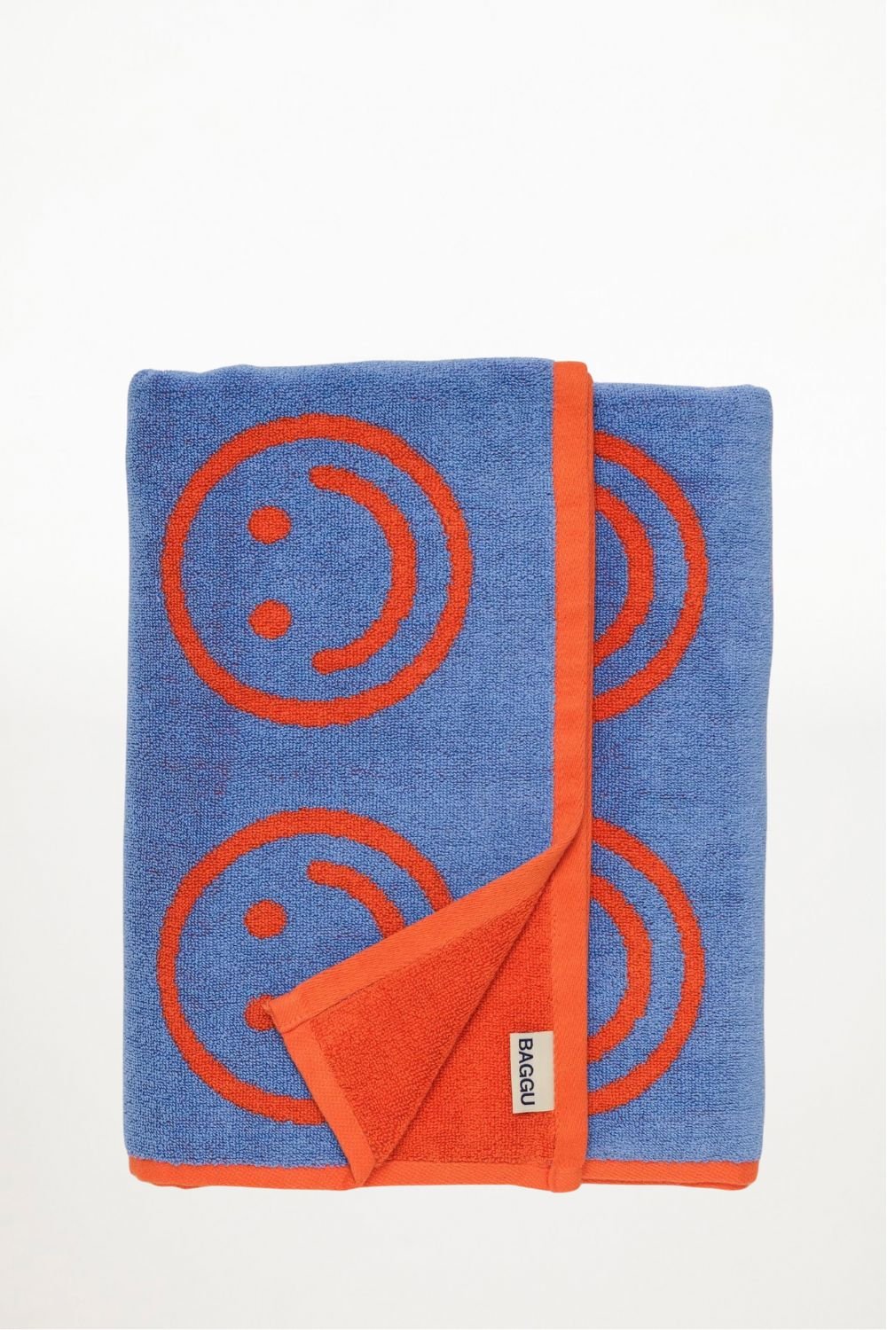 Baggu - Bath Towel - Warm Red Happy - Ensemble Studios