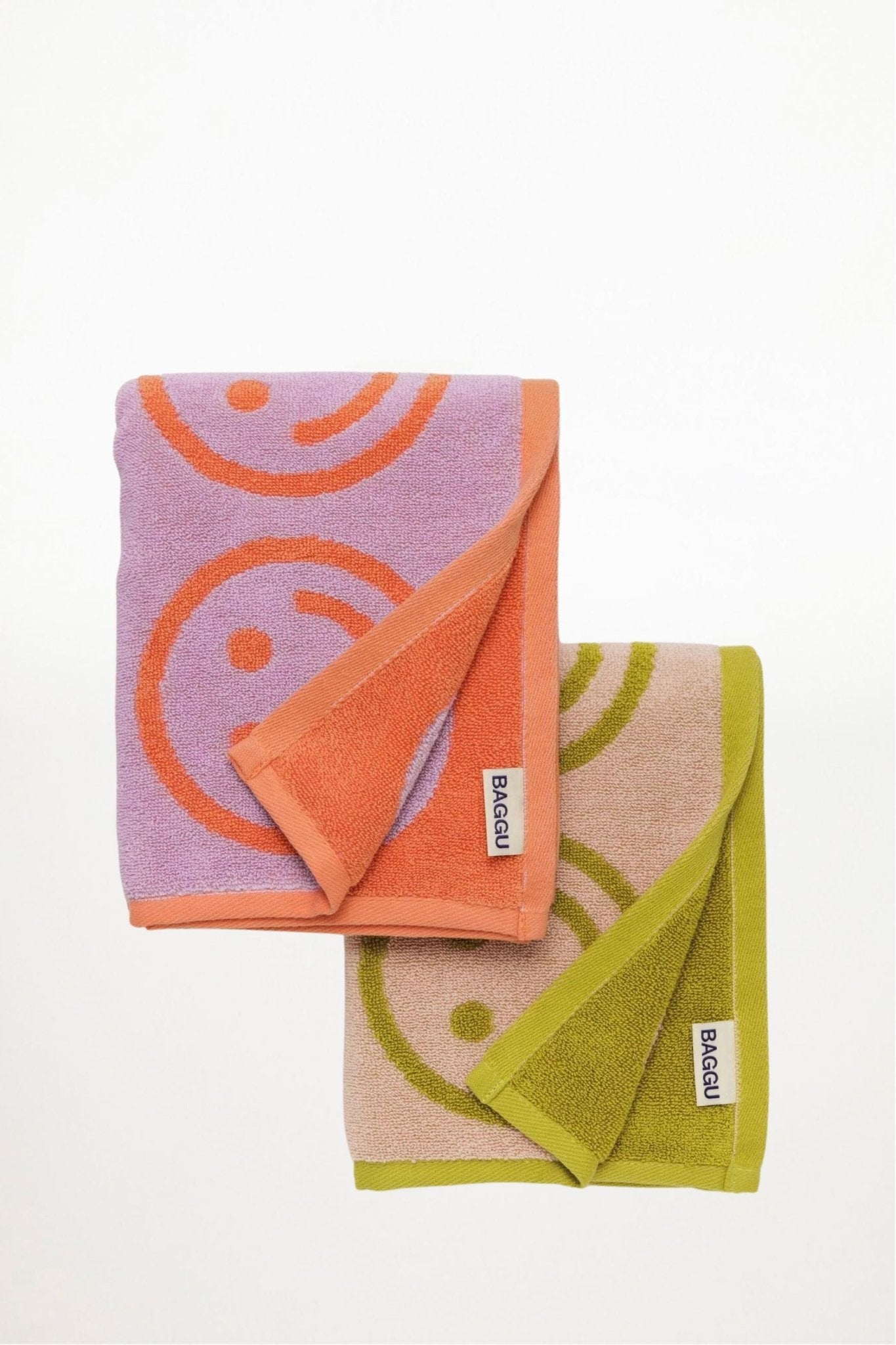 Baggu - Hand Towel - Set of 2 - Happy Lilac Ochre - Ensemble Studios