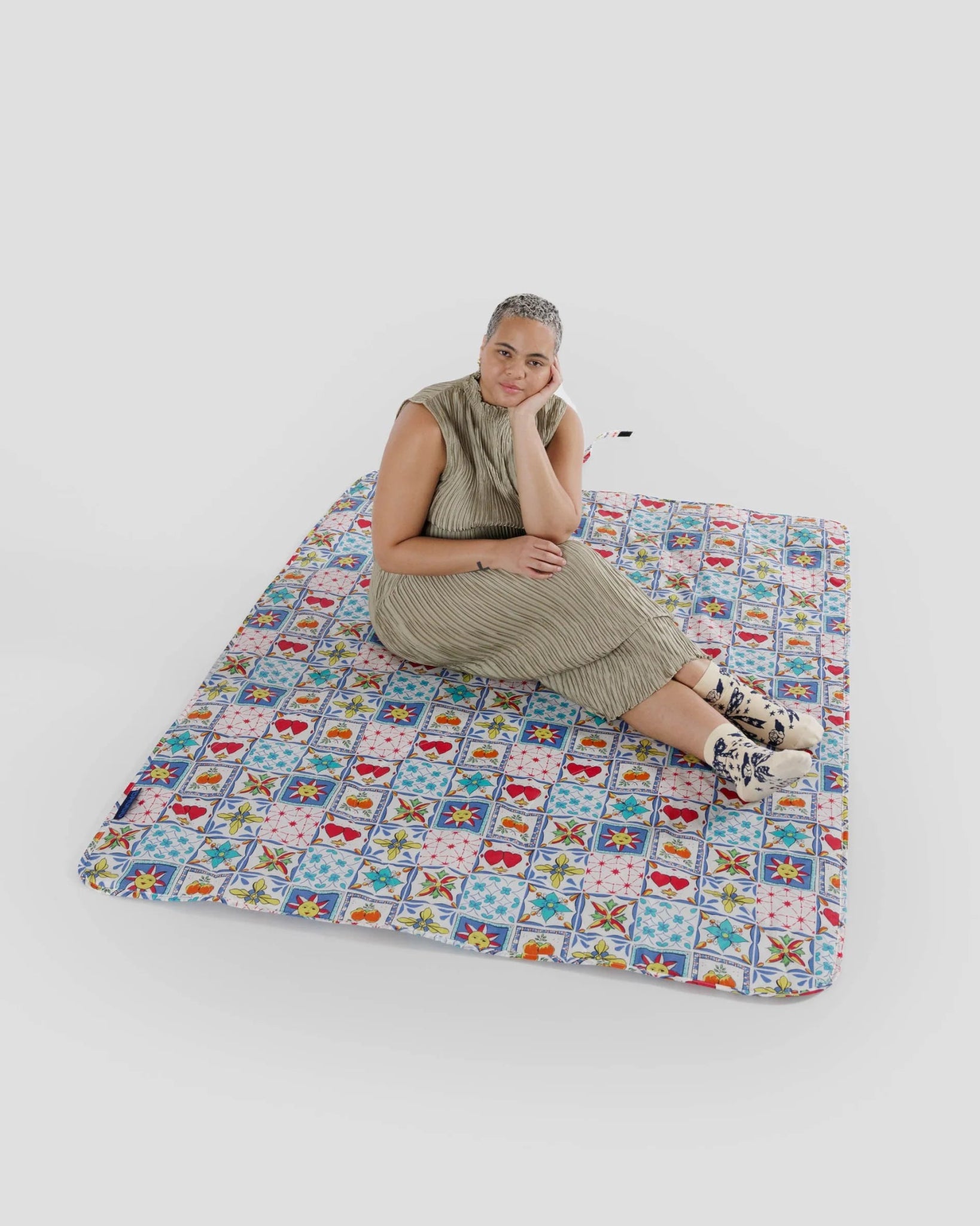 Baggu - Puffy Picnic Blanket - Sunshine Tile - Ensemble Studios