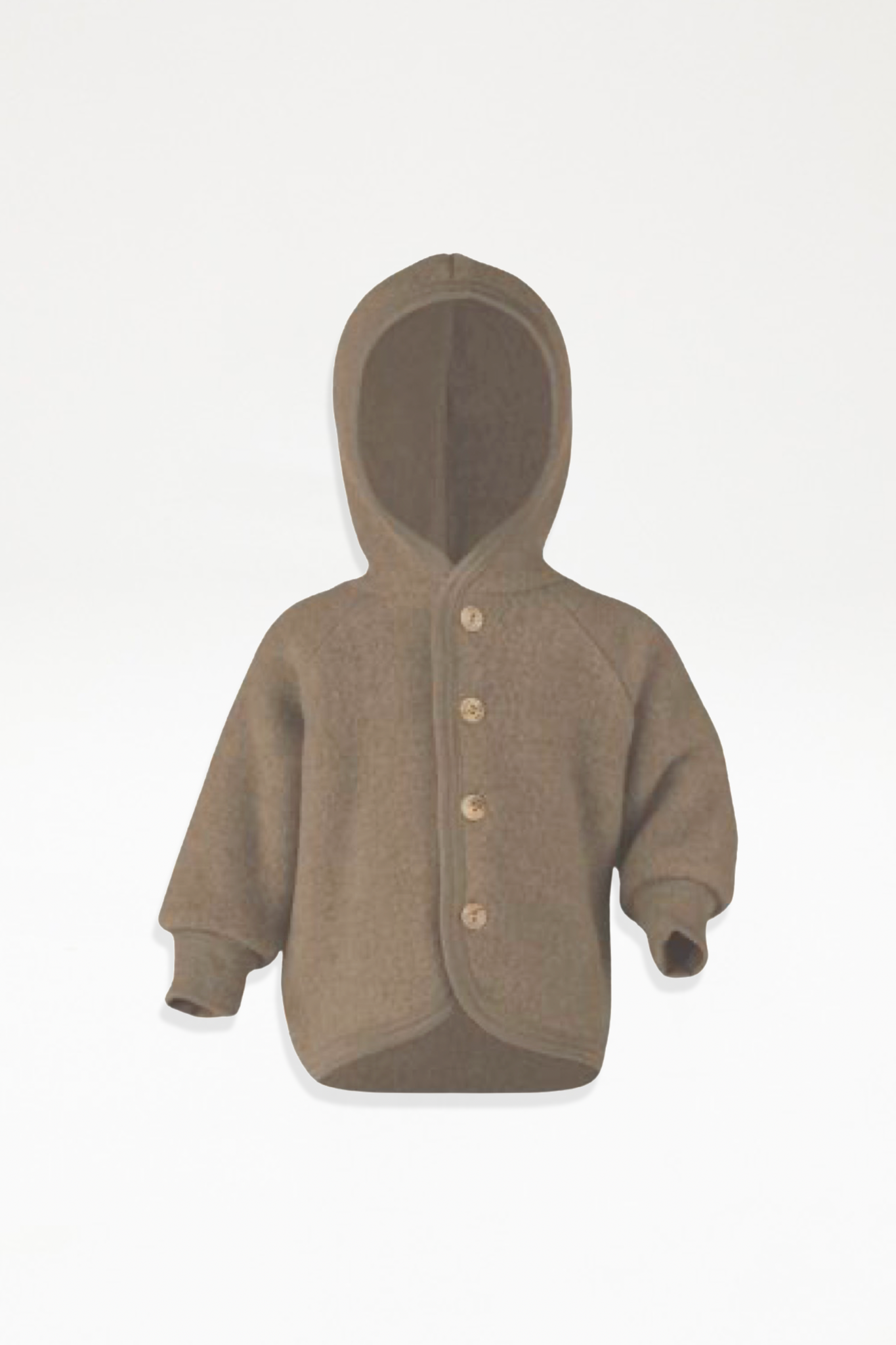 Engel - Baby Organic Wool Jacket - Walnut Melange