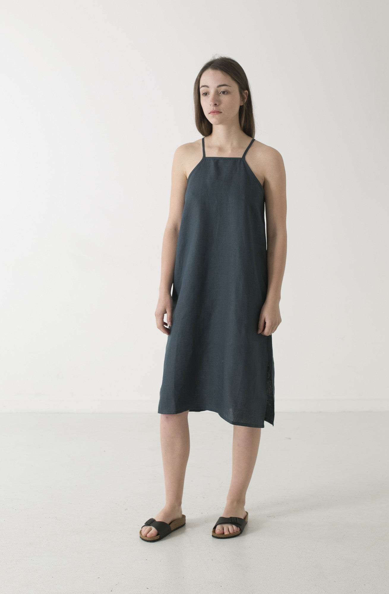 Hemp Linen Pinafore Dress - Ensemble Studios