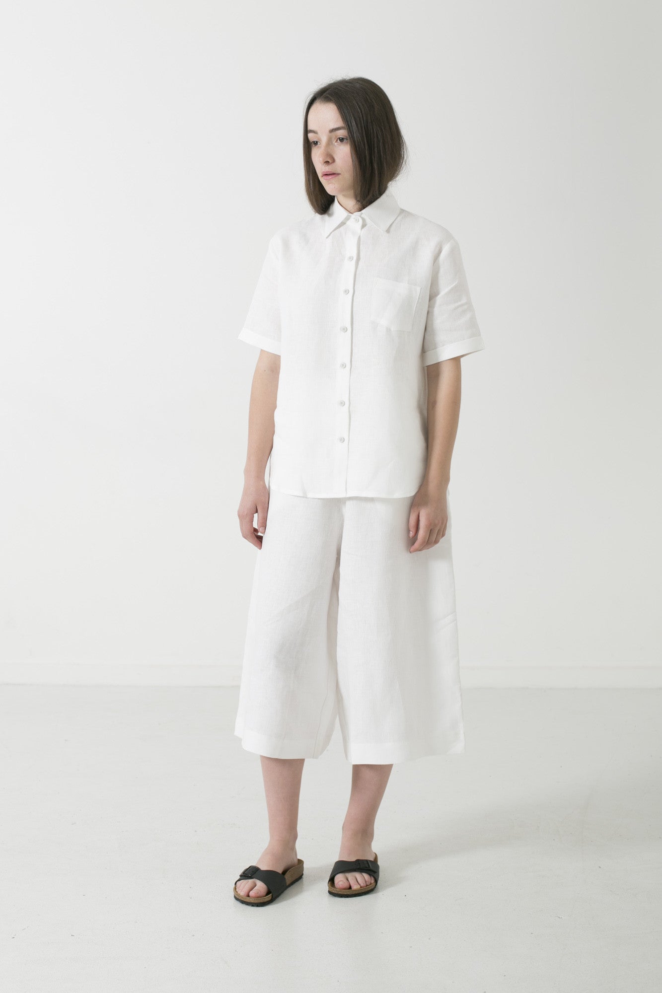 Hemp Linen Short Sleeve Travel Shirt - Ensemble Studios