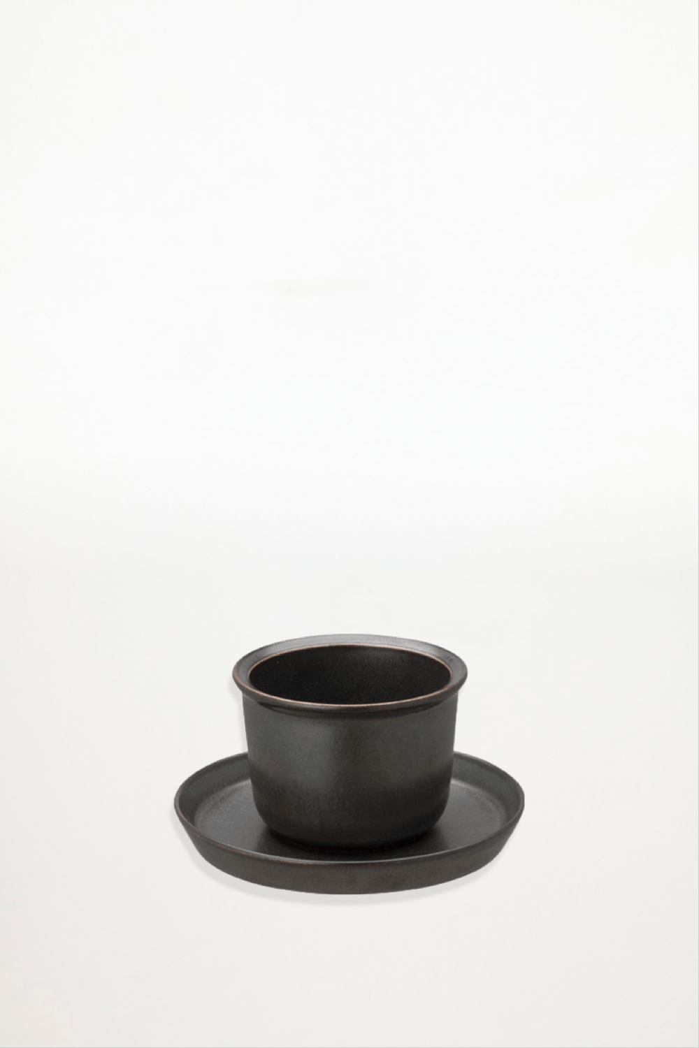 Kinto - Leaves To Tea - Cup & Saucer - Black - Ensemble Studios