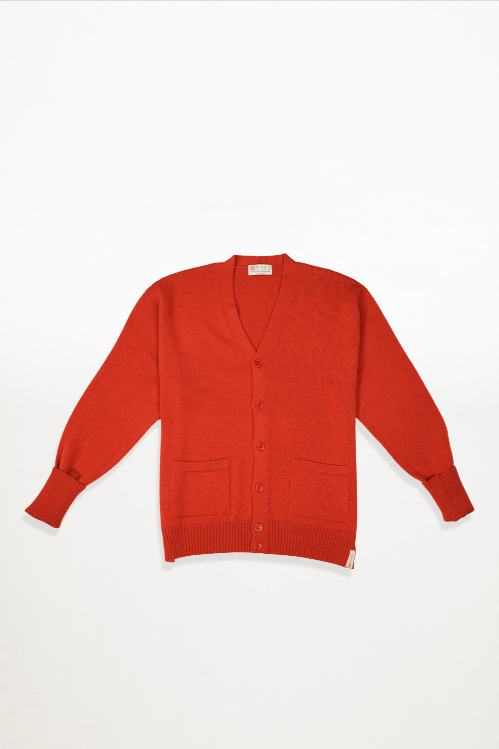 Mars Knitwear - Merino Wool Signature Cardigan - Rust - Ensemble Studios
