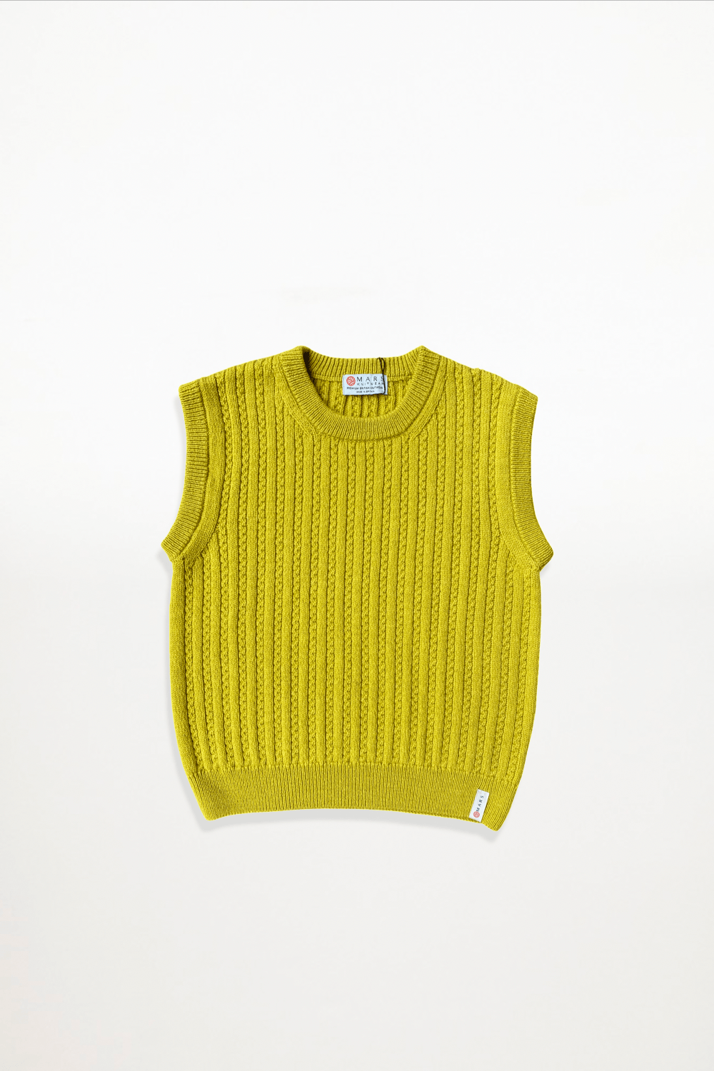 Mars Knitwear - Merino Wool Vest - Citron - Ensemble Studios