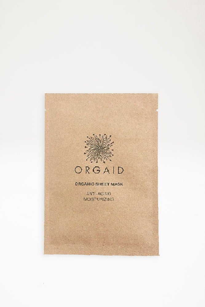 Orgaid Organic Sheet Mask - Anti-aging & Moisturizing - Ensemble Studios