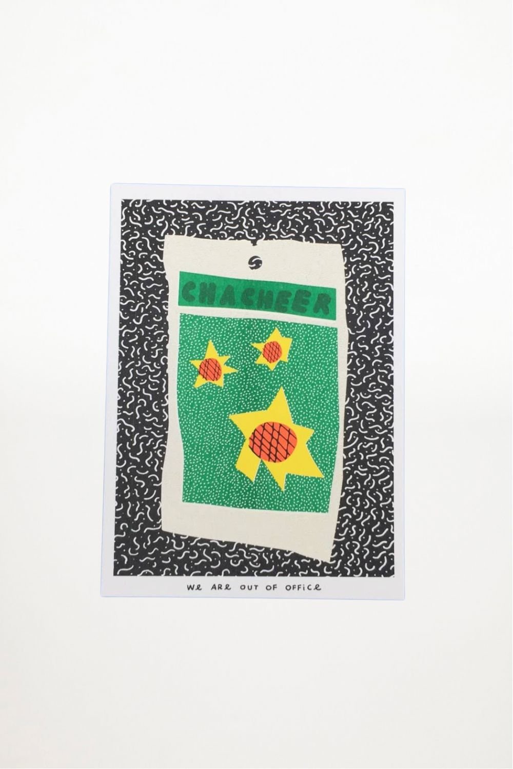 We Are Out of Office - A Risograph Print of a Colourful Bag Sunflower Seeds - Ensemble Studios