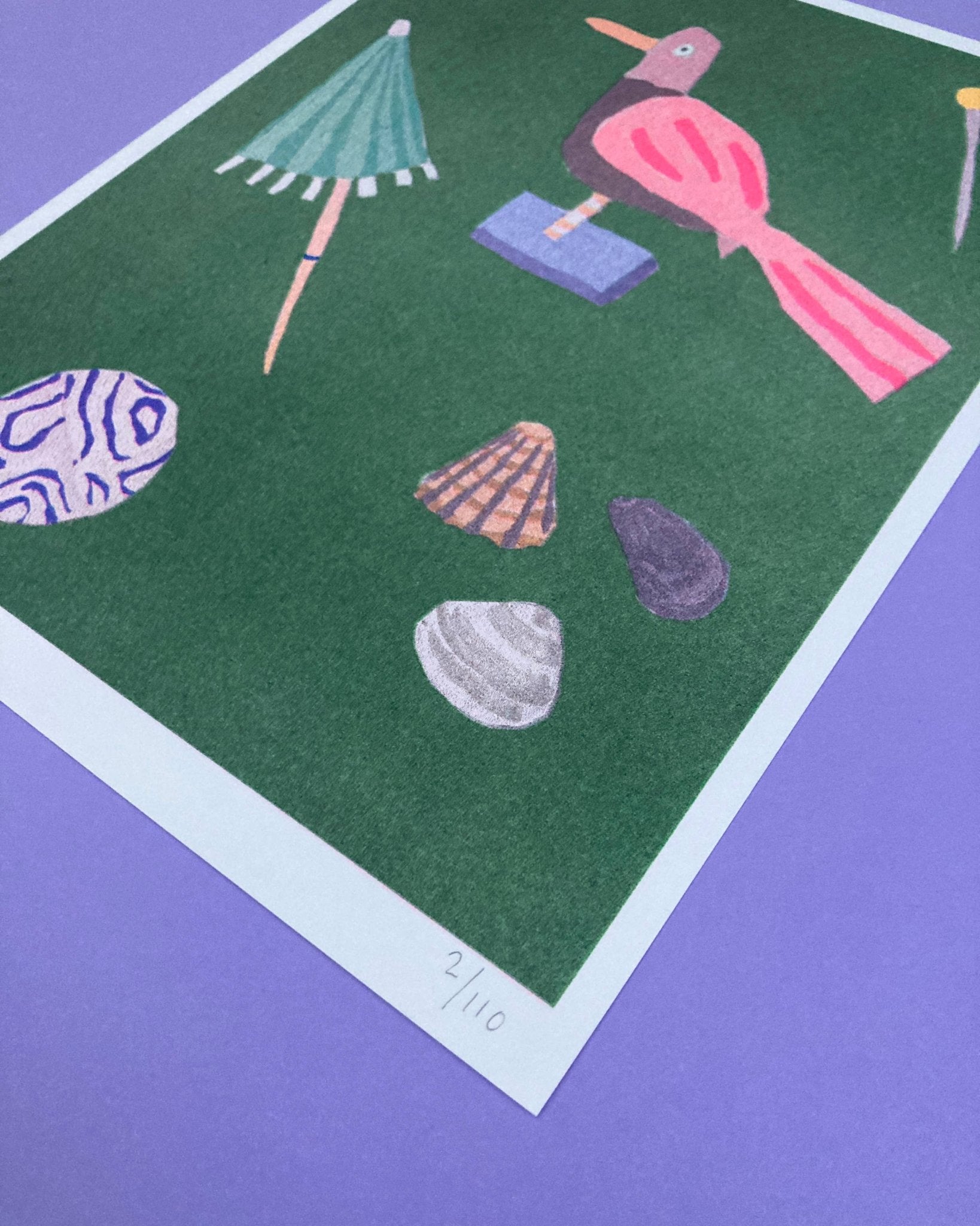 We Are Out of Office - A Risograph Print of a Gouache Painting of a Mini Collection - Ensemble Studios